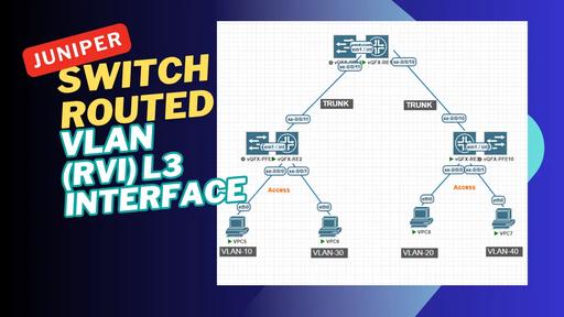 Juniper Switch Routed VLAN Interface (RVI) L3 Interface
